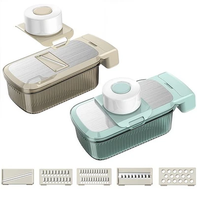 Gemüsehacker aus Edelstahl zum einfachen Schneiden von Reiben und Julienne - Bild 1 von 4