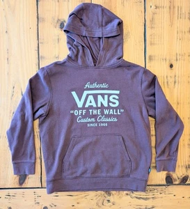Kids VANS Hoodie Size Large, Maroon - Picture 1 of 4