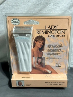 Afeitadora de cable Lady Remington 1992 vintage sellada nueva en caja stock antiguo WER-4200BP Foto 1 de 4