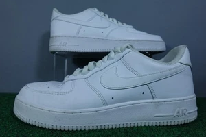 Nike Air Force 1 Low Shoes Mens Size 13 White Leather AF1 Triple White Sneakers - Picture 1 of 8