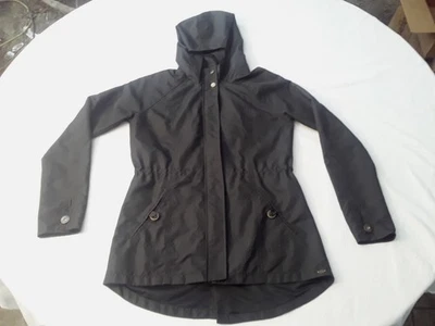 O’Neill Mujer XSmall Cremallera Completa Con Capucha Negra Chaqueta de Lluvia Interior Cordón  Foto 1 de 4
