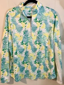 Pebble Beach XL DryLuxe Performance Pullover Long Sleeve Vented 1/4 Zip - Picture 1 of 7