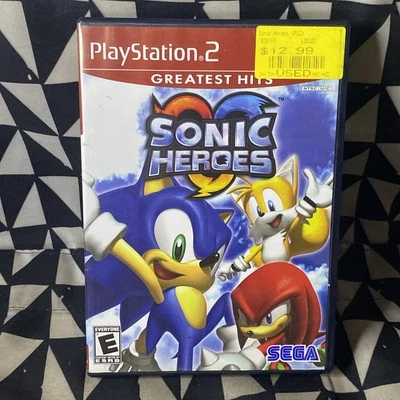 Sonic Heroes Greatest Hits (Sony PlayStation 2 2005) No Manual - PS2 - Image 1 of 4