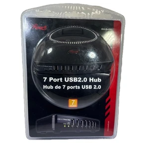 Rosewill RHUB-300 - 7-Port USB 2.0 Hub with Power Adapter - Brand New - Picture 1 of 4