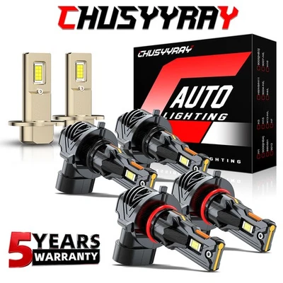 Lâmpadas de neblina alta baixa farol de LED para Mazda Millenia Sedan 4 portas 2000-2002 - Imagem 1 de 4