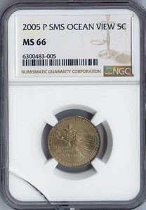 2005 Jefferson Ocean View Nickel NGC MS66 SMS Holiday Sale 🎁- AS IS CRACKED - Bild 1 von 2