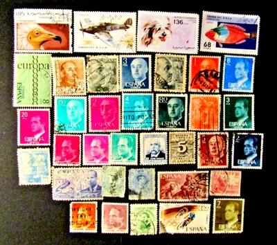 36 SPAIN & SPANISH COLONIES STAMPS, VARIOUS, 1900s - 1990s, USED - Image 1 of 3
