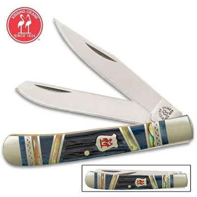 Cuchillo de Bolsillo Grúa Beso Trampero Estrella Lentejuelas Banner Edición Limitada Foto 1 de 3