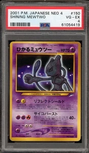 Pokemon Shining Mewtwo Neo 4 Japanese Ultra Rare Holo #150 PSA 4 - Picture 1 of 2
