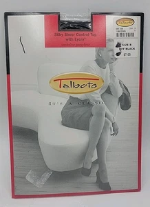Talbots Strumpfhose Microfaser blickdicht Control Top Lycra 3D Gr.B off black ungeöffnet - Bild 1 von 2