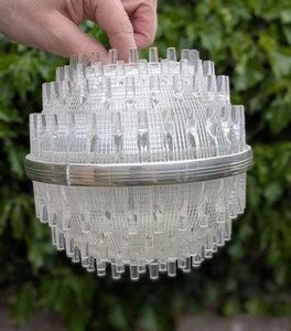 60s Vintage Retro UFO Plastic Ball Perspex Light Shade Mid Century MCM Space Age - Picture 1 of 8
