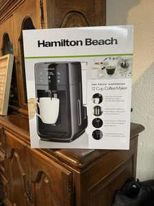 Hamilton Beach One Press Dispensing Coffee Maker Model 12 Cup Model 47600 - Picture 1 of 10