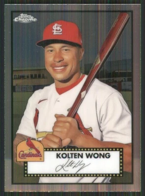2021 Topps Chrome Platinum Anniversary #356 Kolten Wong St. Louis Cardinals 3389 - Imagem 1 de 2