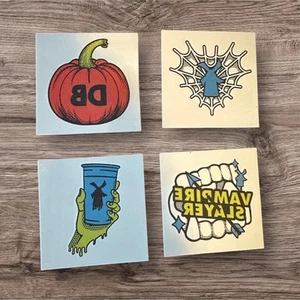 Dutch Bros Halloween Set of 4 Temporary Tattoos Oct 31st 2024 Brand NEW B - Picture 1 of 1