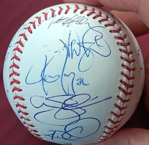 2005 COLORADO ROCKIES SQUADRA FIRMATA AUTOGRAFATA MLB BASEBALL COA MATT HOLLIDAY - Foto 1 di 5