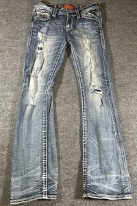 Stivali Rock Revival donna 27 pavone effetto invecchiato taglio jeans lavaggio chiaro  - Foto 1 di 10