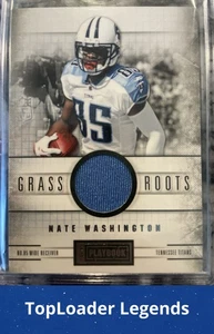 2011 Panini Playbook #3 Nate Washington Grass Roots Materials #/49 - Foto 1 di 2