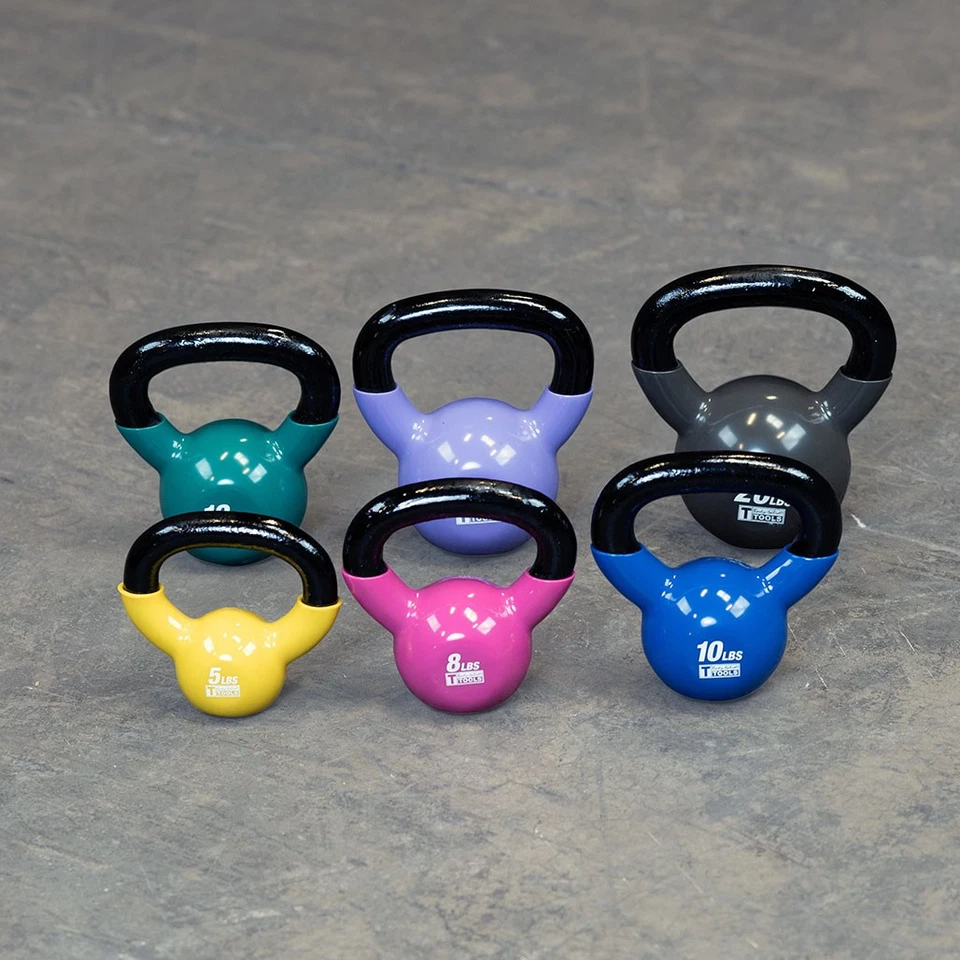 5-20 lb. Juego de pesas rusas sumergidas de vinilo sólido Body-Solid Foto 1 de 1