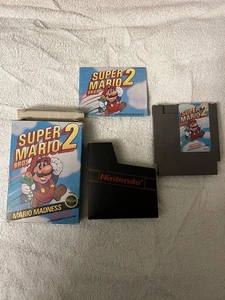 Super Mario Bros. 2 Complete in Box (CIB) with Inserts Nintendo NES 1988 - Picture 1 of 9