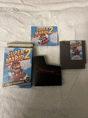 Super Mario Bros. 2 Complete in Box (CIB) with Inserts Nintendo NES 1988 - Image 1 of 4