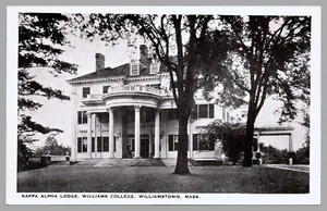 Kappa Alpha Lodge Williams College Williamstown Massachusetts WB c1920 Postcard - Picture 1 of 2