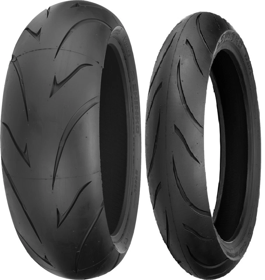 JUEGO NEUMÁTICOS SHINKO VERGE 180/55ZR17 120/70R17 SUZUKI GSXR 600 750 BANDIT 1200 1250 Foto 1 de 1