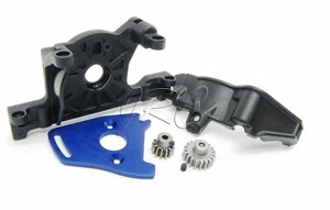 RUSTLER ULTIMATE - MOTOR MOUNT cover PINION GEAR 11t BLUE Traxxas 67097-4 - Picture 1 of 2