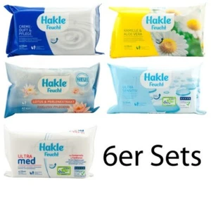 Hakle FEUCHT Creme - Sensitiv - Kamille - Lotus Ultra Med 6 x 42 Blatt - Picture 1 of 6