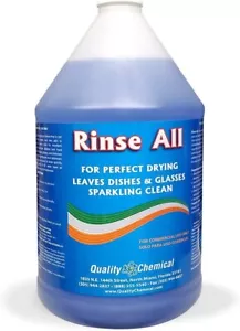 1 Gallon Bottle Rinse All Commercial Industrial Grade Rinse Aid Liquid Lemon - Picture 1 of 5