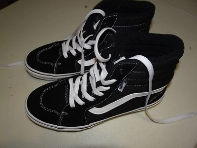 Vans Off The Wall Negro/Blanco Filmore Zapatos con Cordones de Parte Superior Alta Juvenil Talla US 5 Foto 1 de 4