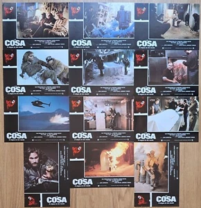 The Thing ORIGINAL Spain '82 [12] LOBBY CARD SET John Carpenter iconic horror - Picture 1 of 6