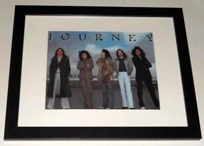 Póster enmarcado Journey Band 1978 alineación Neal Schon, Steve Perry Infinity 13"x16" Foto 1 de 2