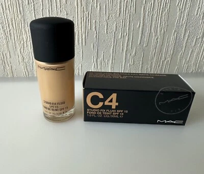 MAC Studio Fix Fluid C4 SPF15 24H Matte Foundation 30ml Neu und OVP Make up - Bild 1 von 4