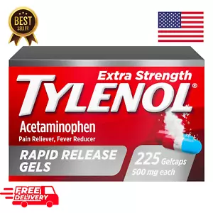 TYLENOL Extra Strength Rapid Release Gels 500mg Acetaminophen - 225 Count.. - Picture 1 of 7