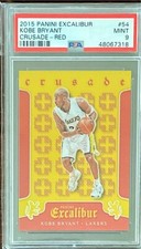 2015-16 Panini Excalibur Kobe Bryant Crusade Red /149 PSA-9