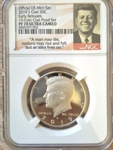 2019-S Clad Kennedy 50c NGC PF 70 Ultra Cameo Early Releases - Bild 1 von 8