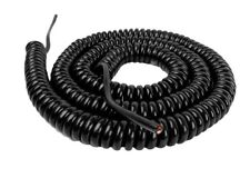 Retractile Coil Cord 2-Wire 18 Gauge 12' Foot Extended 2' Retracted Sjeo Cable