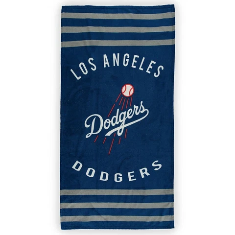 MLB - Los Angeles Dodgers Striped Beach Towel - Free Shipping Cover