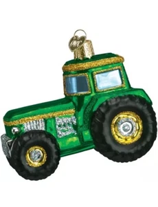 Old World Christmas Glass Blown Ornament, Tractor (With OWC Gift Box) - Picture 1 of 3