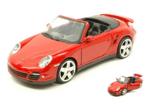 Porsche 911 (997) Turbo Cabrio 2005 Red 1:24 Model MOTORMAX - Foto 1 di 1