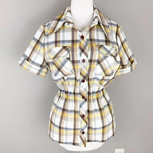Vintage 1960's Dixie Deb Malouf Co Western Button Up Medium Large  - Picture 1 of 3