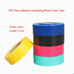 Cinta aislante eléctrica de PVC no adhesiva cintas de colores retardantes de llama 23 mm - Imagen 1 de 9