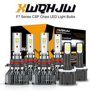 Led Headlight High Low Beam Fog Light Bulbs Kit For GMC Sierra 2500 1999-2002 6x - Picture 1 of 8