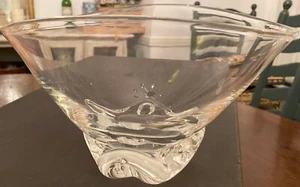 Vintage Signed Steuben Crystal Trillium Bowl Donald Pollard Design 1958  WW780 - Picture 1 of 7