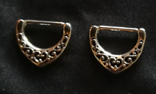 Nipple Ring Piercing Body Jewelry Set Dangle 14g Clicker Surgical Steel Shield