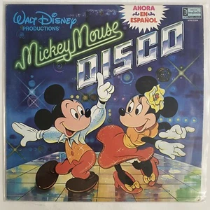 WALT DISNEY - MICKEY MOUSE DISCO - 1980 MEXICAN LP RED TRANSLUCENT WAX, CHILDREN - Picture 1 of 5
