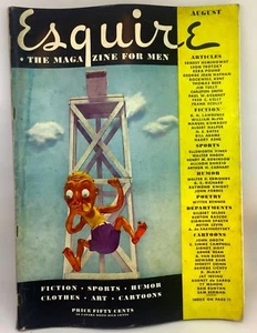 Vintage Esquire Mens Magazine 1930's Art Deco August 1934 - Picture 1 of 1