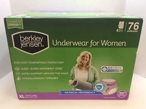 Berkley Jensen Incontinence Underwear for Women - XL, 76 Count - Picture 1 of 1