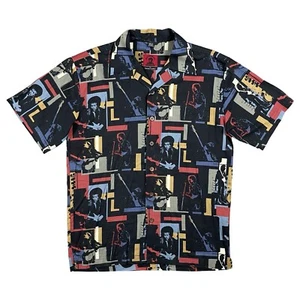 Jimi Hendrix David Carey Authentic Shirt Mens Medium Button Up Short Sleeve EUC - Picture 1 of 10
