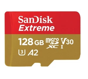 Sandisk 128GB Extreme MicroSD Memory Card UHS-1 4K Class 10 Video Speed 30 U3 - Picture 1 of 5